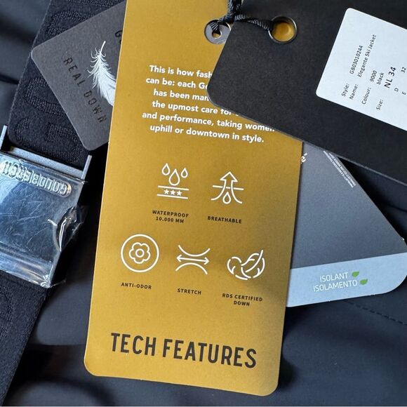 Goldbergh Elegante Belt Ski Jacket Soft Shell Insulated Coat Hooded US 4 NWT - Picture 8 of 12